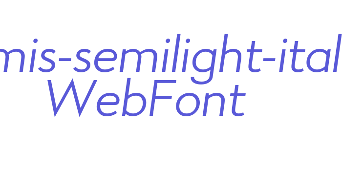 aramis-semilight-italic WebFont Font