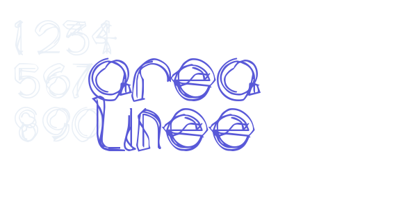 area LINEe font