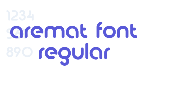 aremat font regular font free