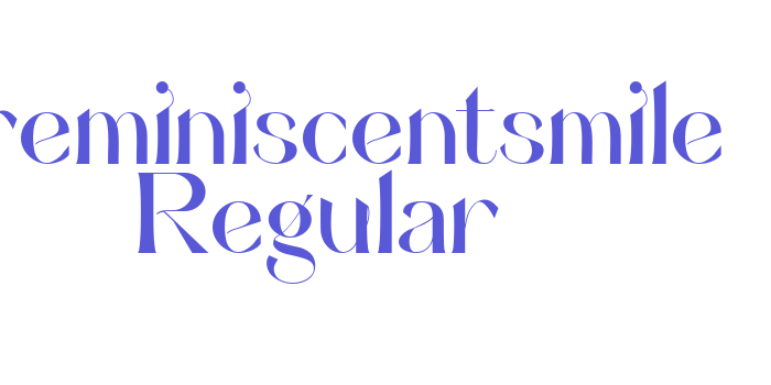 areminiscentsmile Regular Font Download