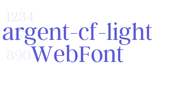 argent-cf-light WebFont font free