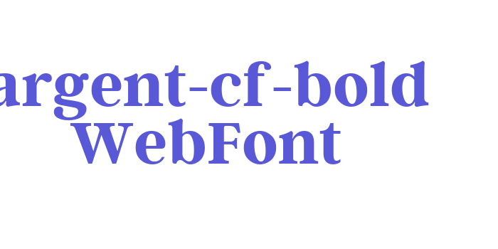 argent-cf-bold WebFont Font Download