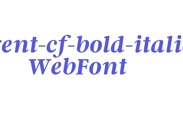 argent-cf-bold-italic WebFont Font