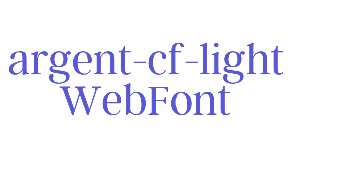 argent-cf-light WebFont Font Download