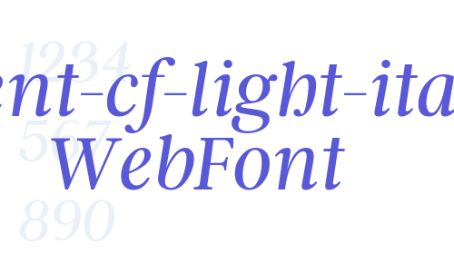 argent-cf-light-italic WebFont Font Download