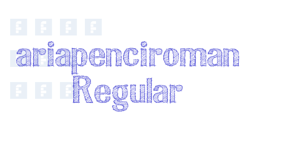 ariapenciroman Regular font