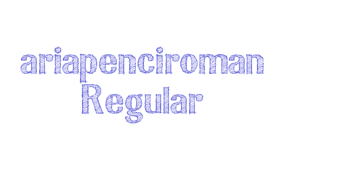 ariapenciroman Regular Font Download