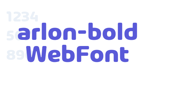 arlon-bold WebFont font