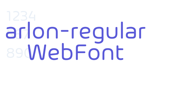 arlon-regular WebFont font