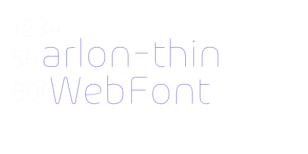 arlon-thin WebFont font