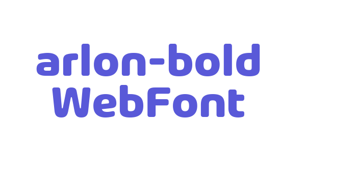 Download arlon-bold WebFont Font