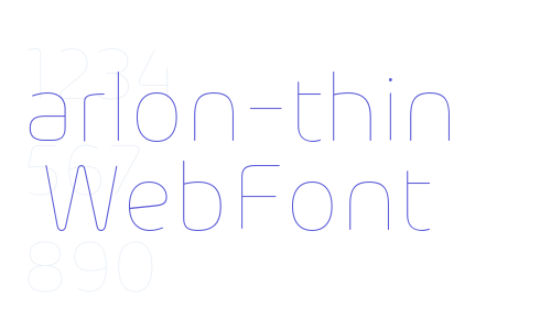 arlon-thin WebFont Font Download