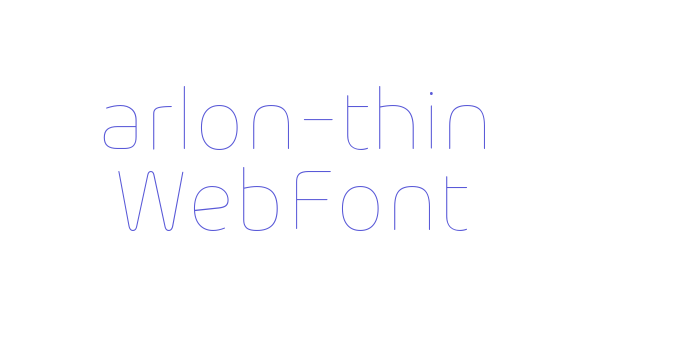 arlon-thin WebFont Font Download