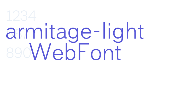 armitage-light WebFont font free