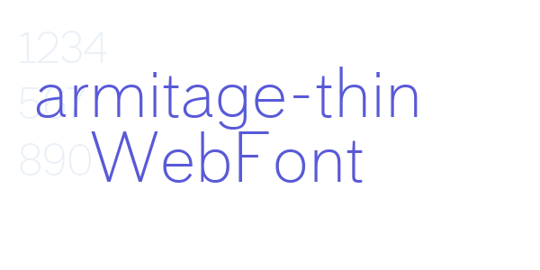 armitage-thin WebFont font free