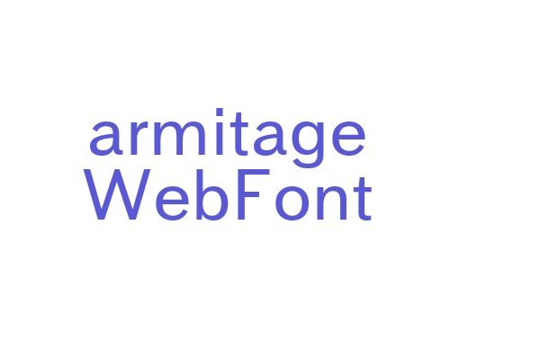 armitage WebFont Font