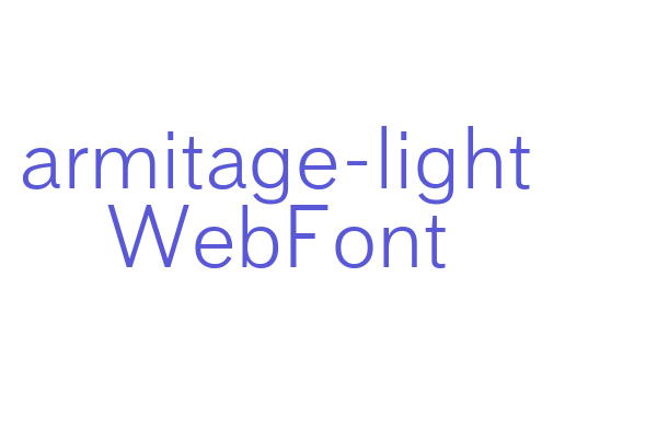 armitage-light WebFont Font