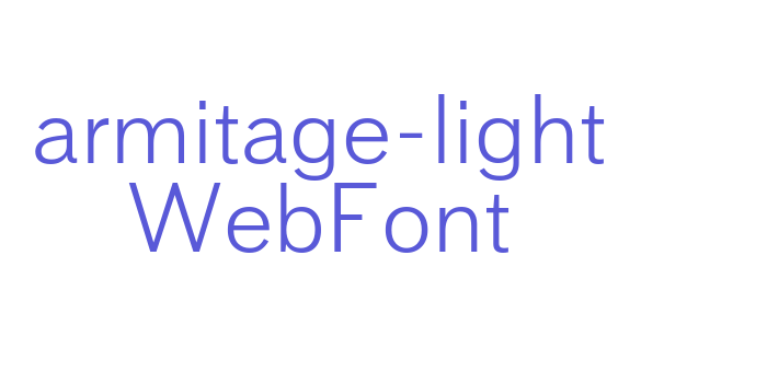 armitage-light WebFont Font Download