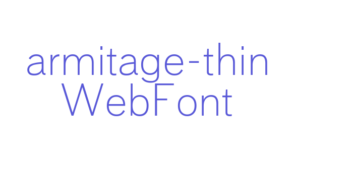 armitage-thin WebFont Font Download