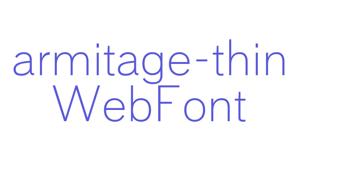 armitage-thin WebFont Font