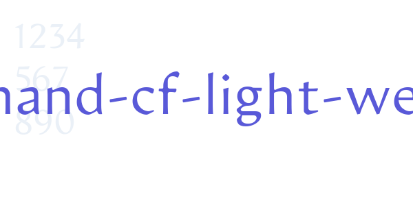 artifex-hand-cf-light-webfont font