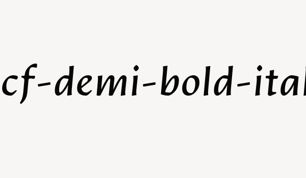 artifex-hand-cf-demi-bold-italic-webfont Font