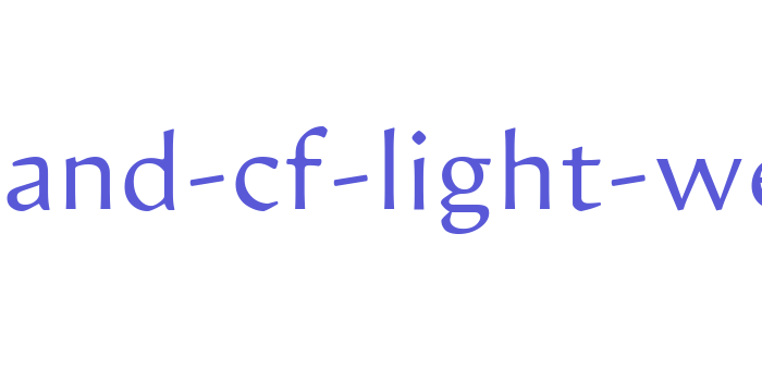 artifex-hand-cf-light-webfont Font