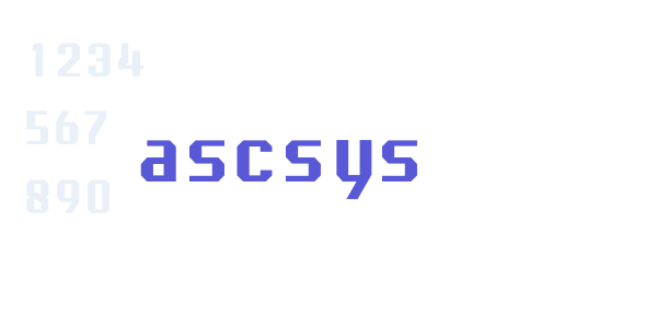 ascsys font free