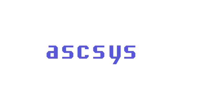 ascsys Font Download