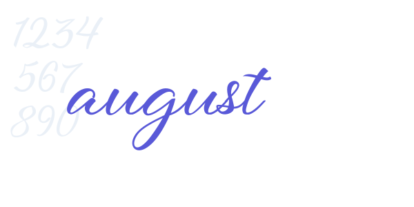 august font free