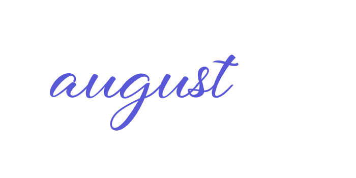 august Font