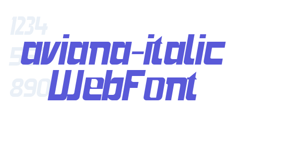 aviana-italic WebFont font