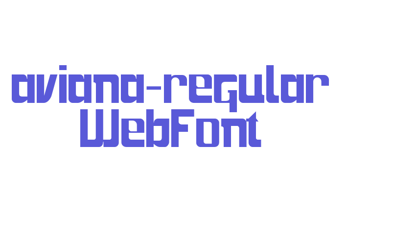 aviana-regular WebFont Font