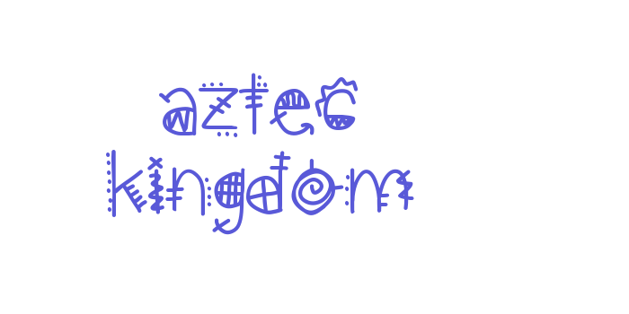 aztec kingdom Font