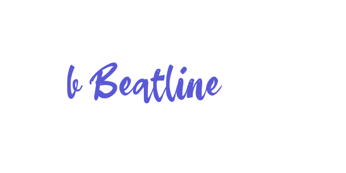 b Beatline Font