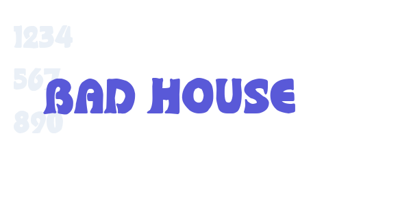 bad house font free