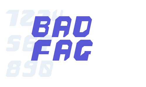 bad fag Font Download