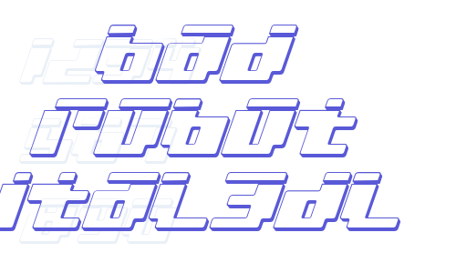 bad robot ital3dl Font