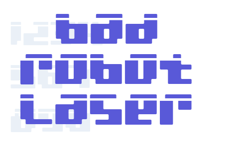 bad robot laser Font