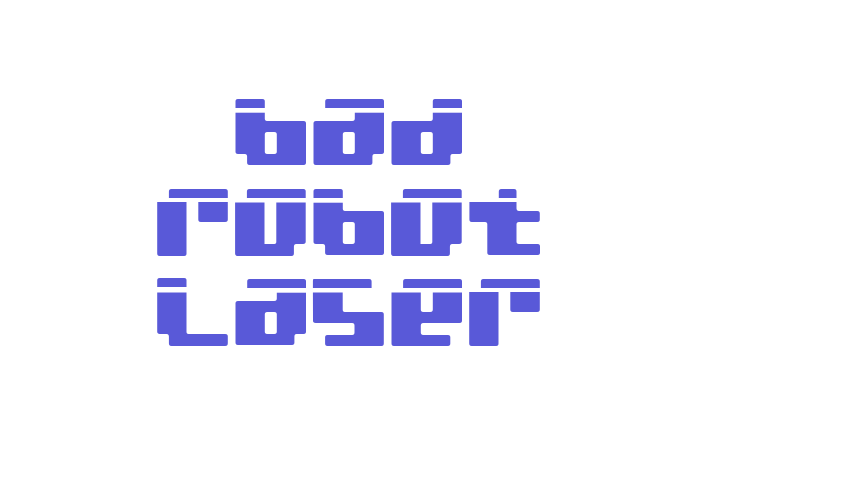 bad robot laser Font