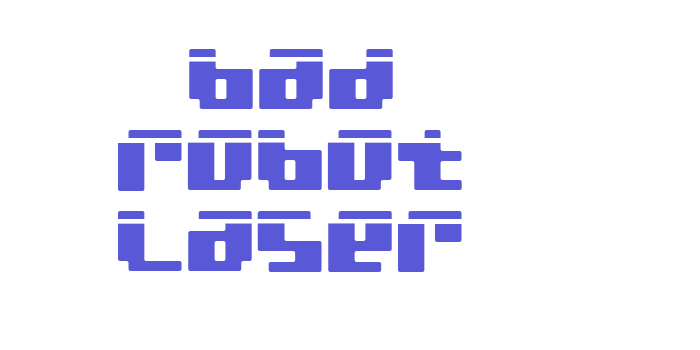 bad robot laser Font Download