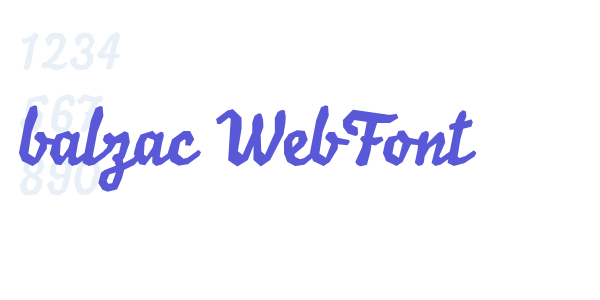 balzac WebFont font free