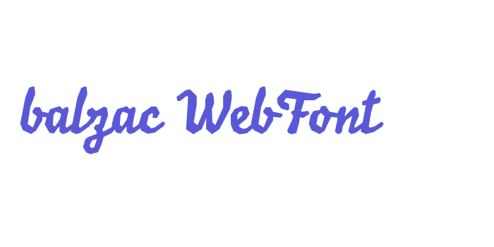 balzac WebFont Font Download