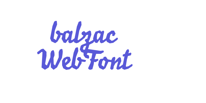 balzac WebFont Font