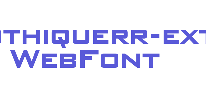 banquegothiquerr-extrabold WebFont Font Download