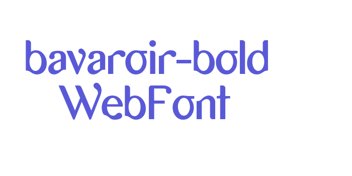 bavaroir-bold WebFont Font