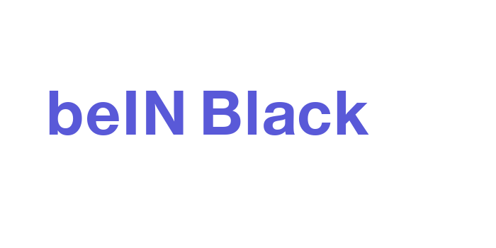 beIN Black Font Download