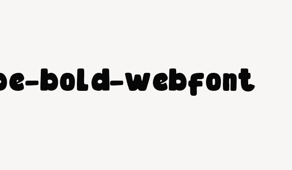 be-bold-webfont Font