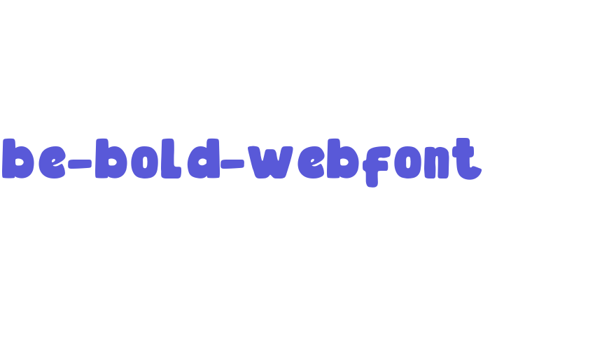 be-bold-webfont Font