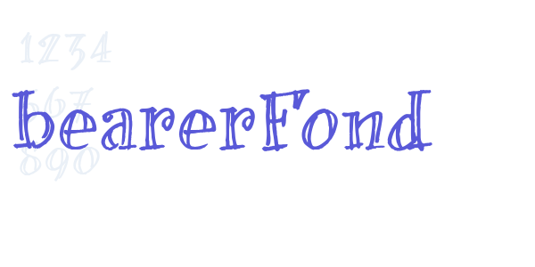 bearerFond font